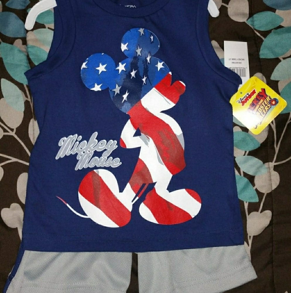 Boys Disney Mickey tank and shorts set